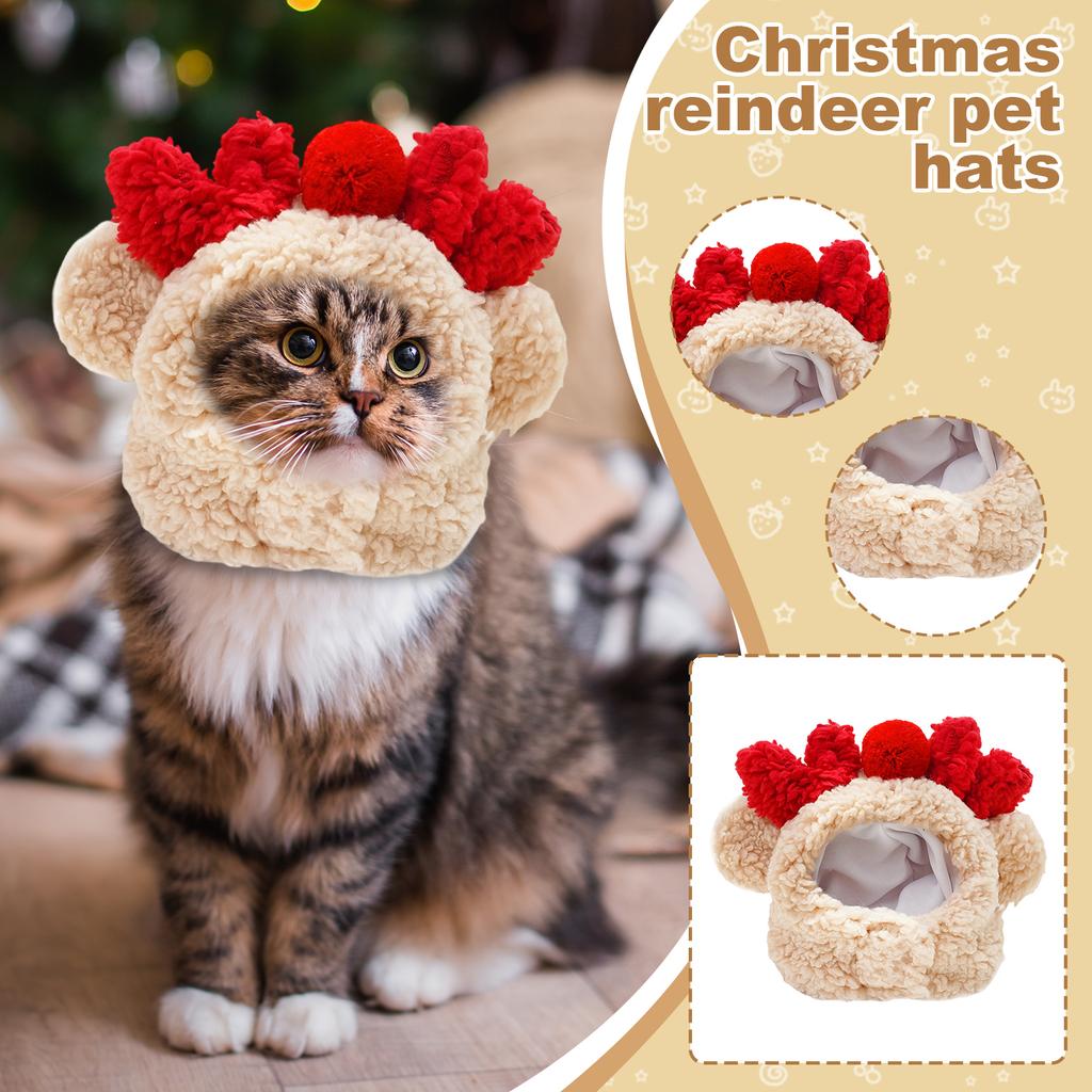 ChristmasPet Costume Set - Dog Santa & Christmas Tree Hat With Bib, Festive Holiday Outfit For Small Animal