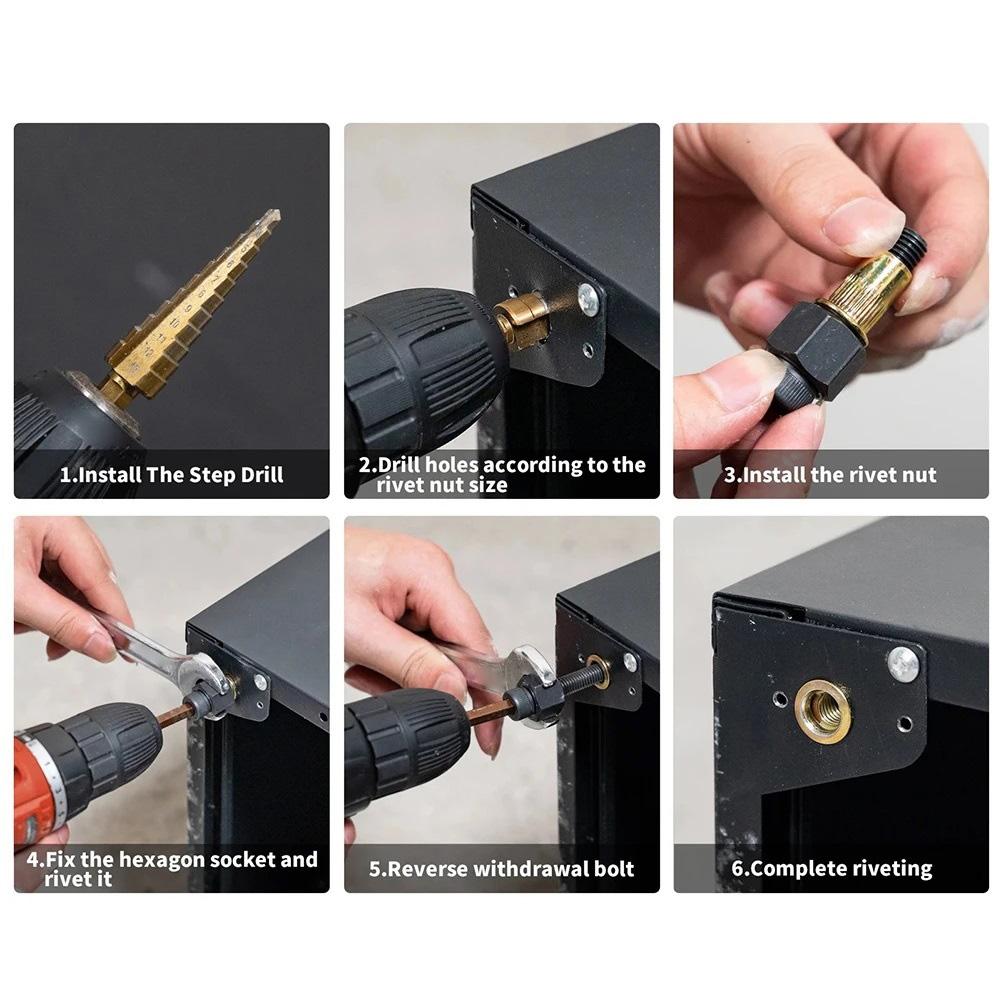 Narzędzie do nitonakrętek nitownica ręczna końcówka wymienna trzpień