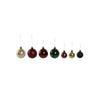Boules de Noël multicolores - Home ESPRIT - Rouge Vert - Polyéthylène - 27x12x25 cm - 50 pièces