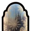 Christmas Hologram Mirror Light-up 3D Visual Effect Santa Claus Ornament USB Powered Holographic Xmas Tree Santa Decoration for Home Festive Decor
