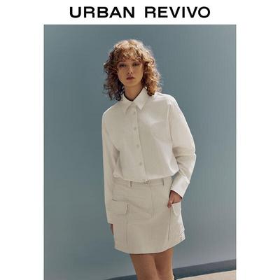 UR Women's Casual Workwear Long-Sleeve Dress