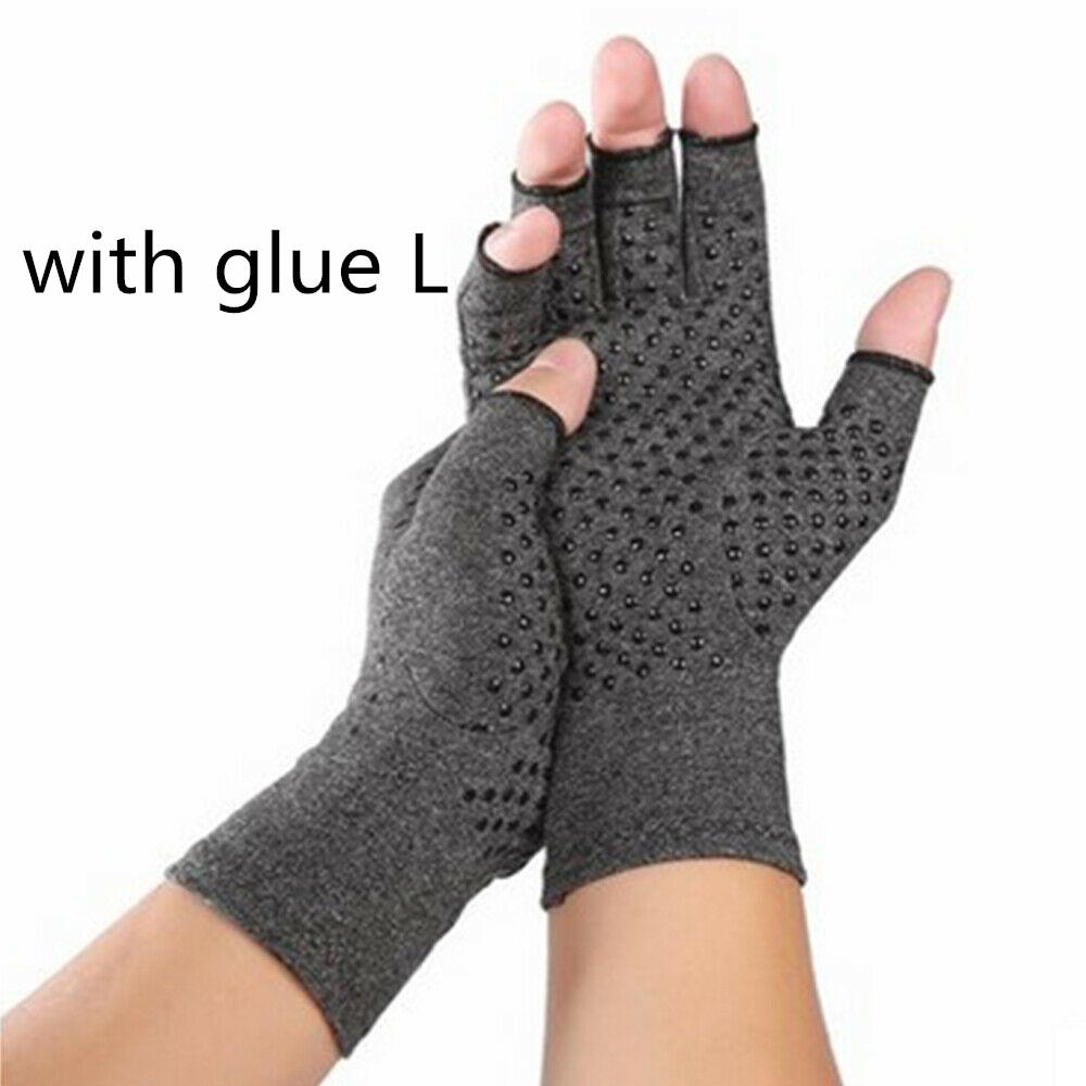1Pair Winter Compression Arthritis Gloves Rehabilitation Fingerless Gloves Anti Arthritis Therapy Gloves Wrist Support Wristband