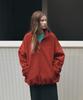 Siyajyu Sitp5237 Comfort Fleece Pullover Top_Red