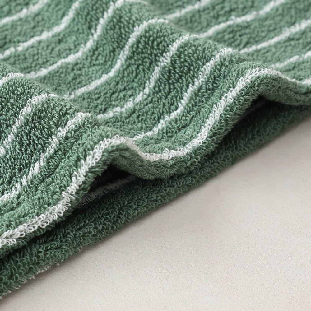 Azure Holiday Striped Hair Towel Combed Cotton Luxury Hair Dry Towels Hot Hair Wrap Drying Tool