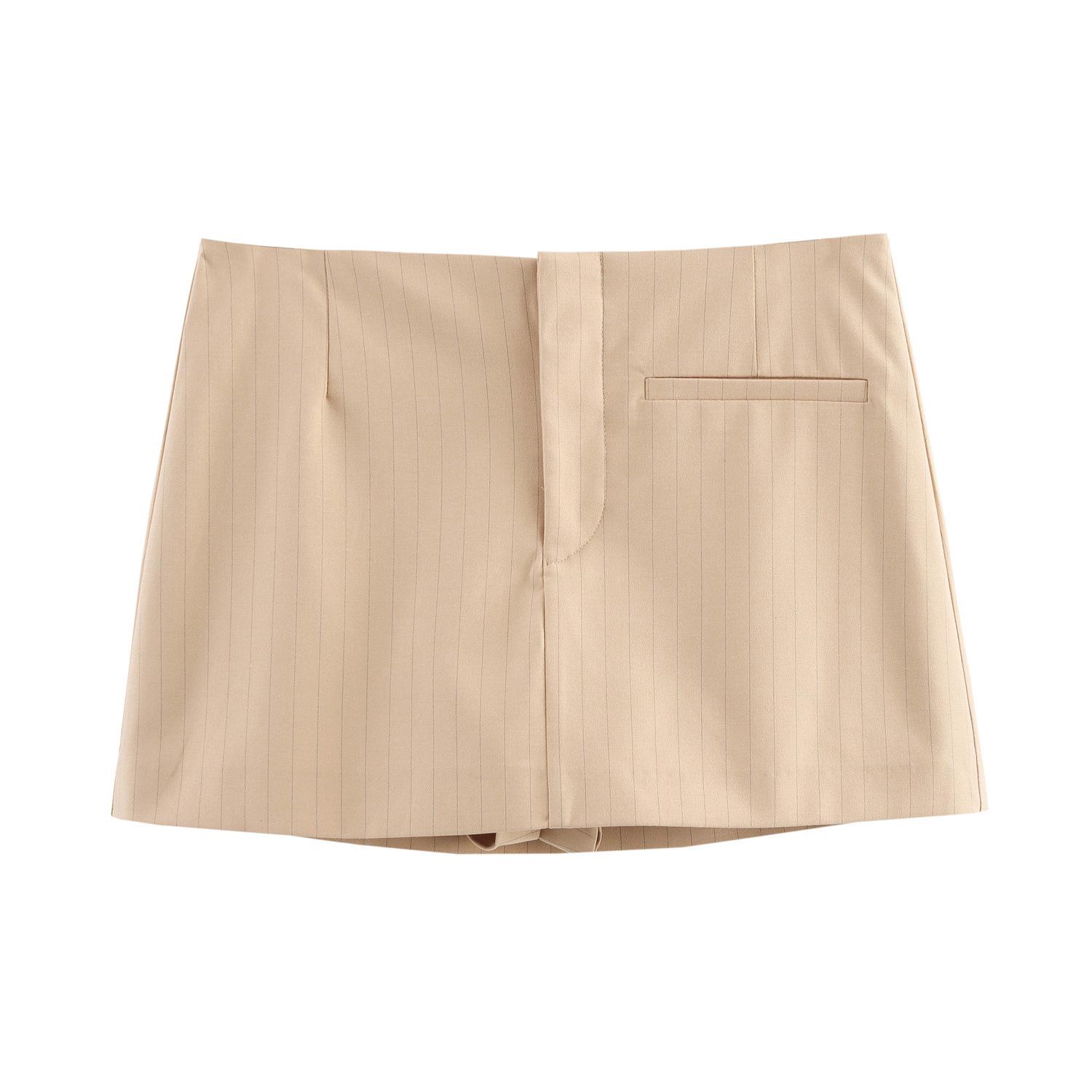 

TAOP&ZA Женский летний модный комплект: плиссированная майка и полосатые кюлоты S