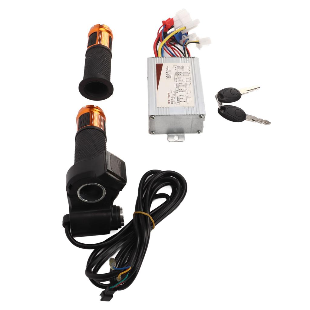 DC48V 800W Brushed DC Motor Speed Controller With Gold All Purpose Twist Grip for Electric Bike