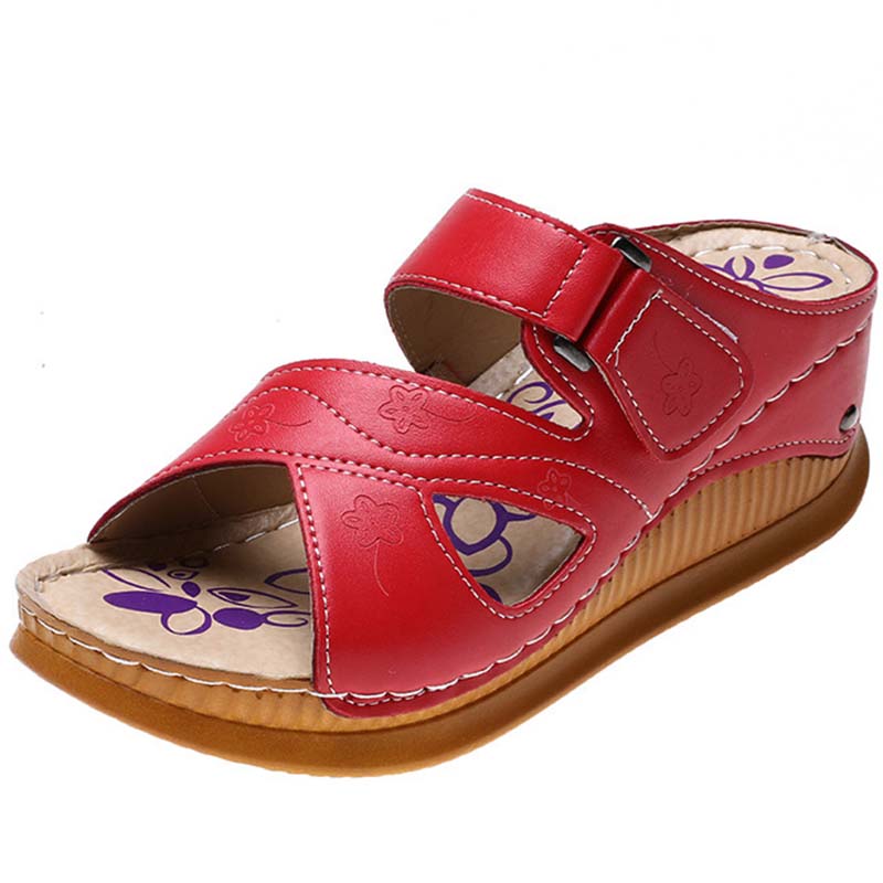 Sandalen Damenschuhe Plateau Schuhe mit offener Zehenpartie für Damen Keile Gladiator Damen Sandalen Schnalle Plateau Sandalen Chaussures Femme