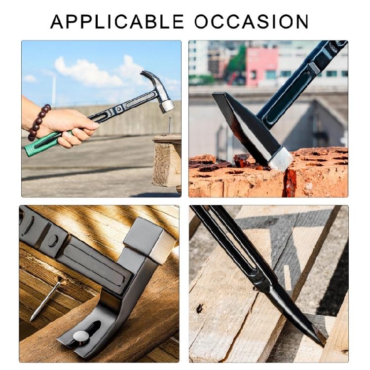 Multipurpose Craftsmen Building Hammer Tool with Ergonomic Nonslip Handle for Woodworking Renovations Outdoor Indoor Use