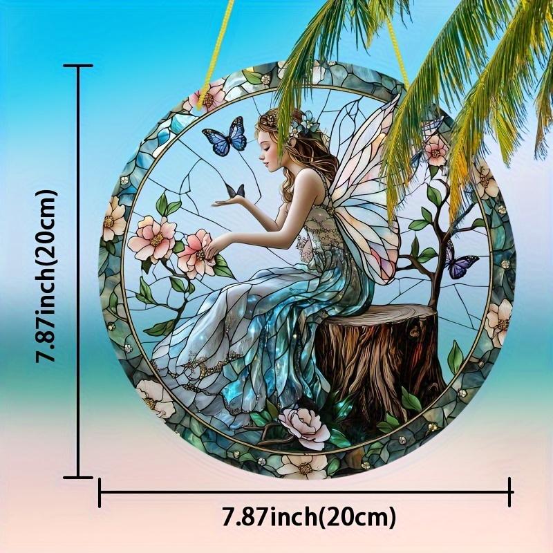 2D Flat Acrylic Bohemian Flower Fairy Decoration , Use No Batteries/Electricity Needed, Unique Indoor/Outdoor Decoration , Multipurpose Traditional