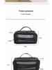 Large Capacity Transparent Mesh Makeup and Toiletry Bag for Travel