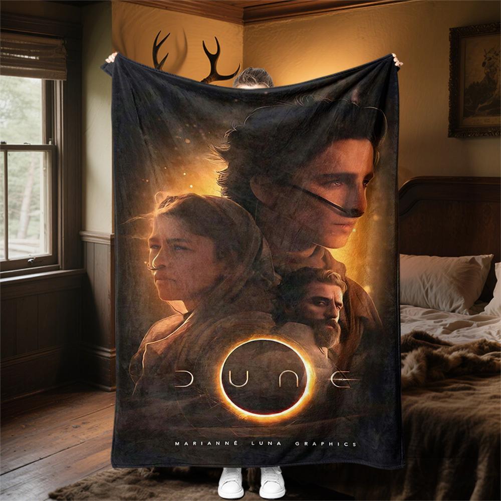 1pc Dune GraphicsOutdoor Flannel Blanket Soft Plush Decor for Picnics, camping,Bedroom, Playroom, or Lunch Breakn1224A