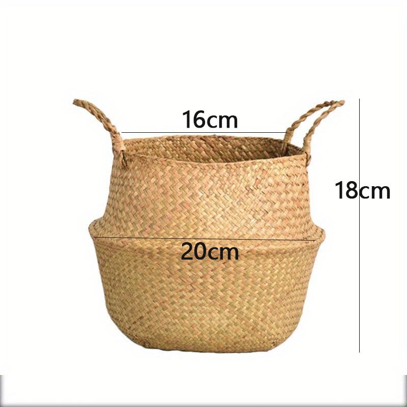Hand-Woven Vase, Oval Standing Plant, Clothing and Home Decoration Storage Basket, Flower Pot Storage Basket