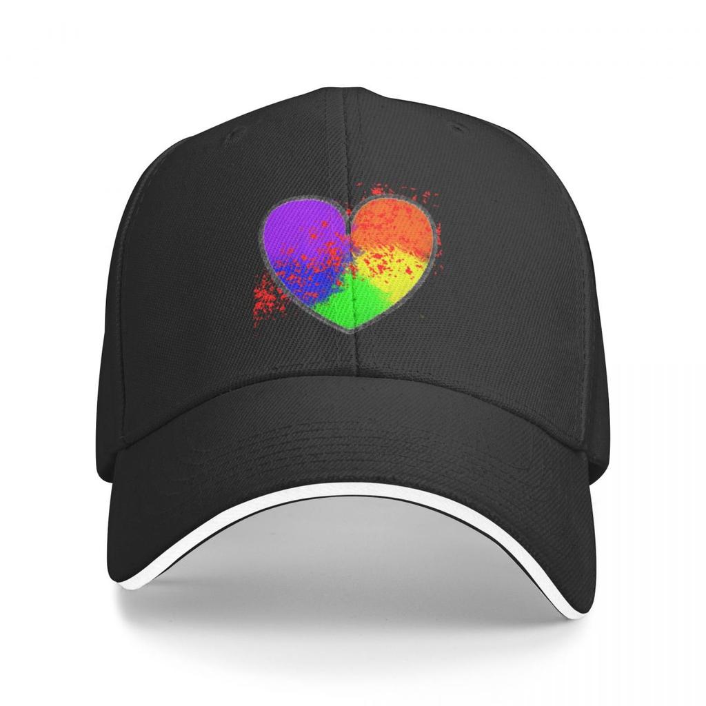 Scarlet Rainbow Heart Baseball Cap Trucker Hat Hip Hop Horse Hat Women'S Beach Outlet Unisex'S