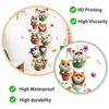 Hanging Cat In Flower Pot Wall Sticker Cute Colorful Cat Floral Butterfly Self-Adhesive Waterproof Bedroom Living Room Home Decor