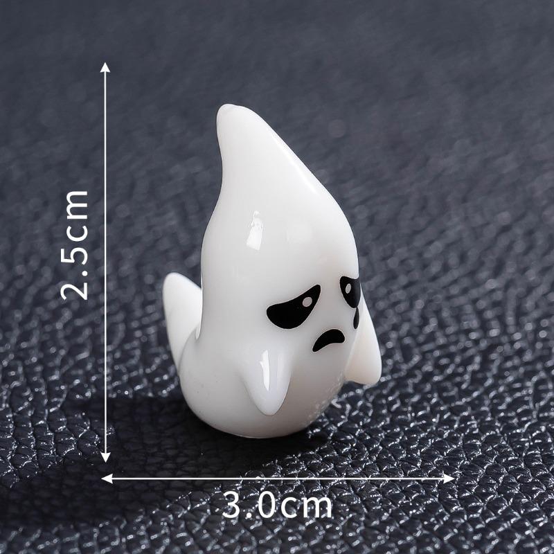 New micro landscape halloween luminous ghost ghost resin handicraft DIY ornament tabletop ornament