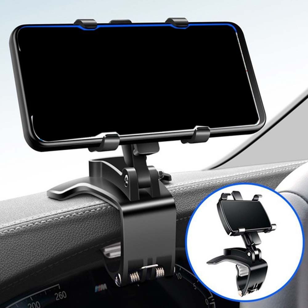 Bracket Rear View Mirror Car Dashboard Mount GPS Navigation Rack Car Phone Holder Smartphone Stand