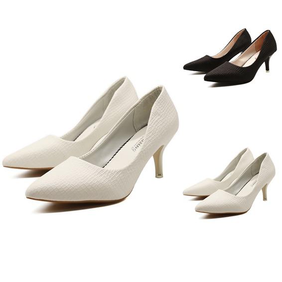 Buy High Heels Stiletto Pumps Bridal Wedding Shoes Simple Classic Shoes  High-heeled Office Party at affordable prices — free shipping, real reviews  with photos — Joom