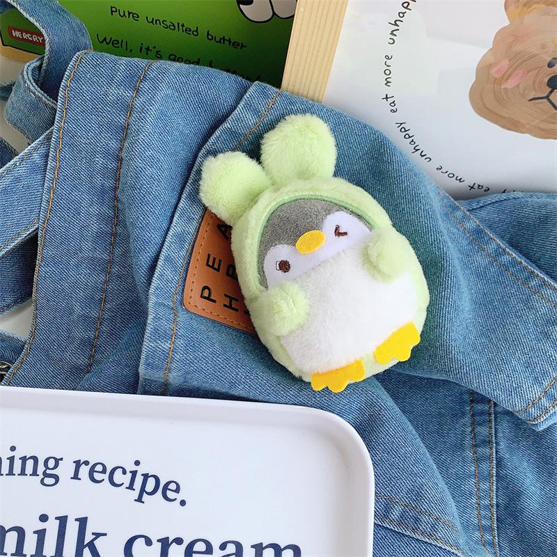 Cute Drag Penguin Plush Animal Bag Keychain Pendant Coin Wallet Car Key Plush Pendant