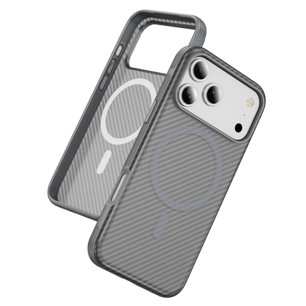 Carbon Fiber Magnetic Support Case for Apple iPhone 17 Pro Max