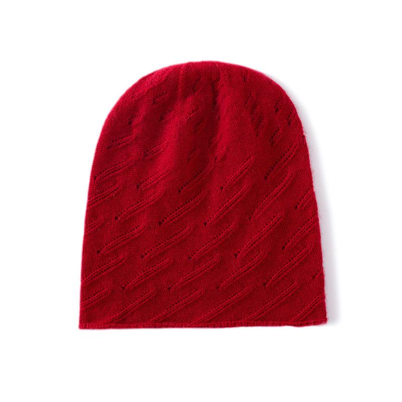 2025 Unisex Cashmere Knit Hat - Thick, Warm, Rolled Edge for Autumn/Winter