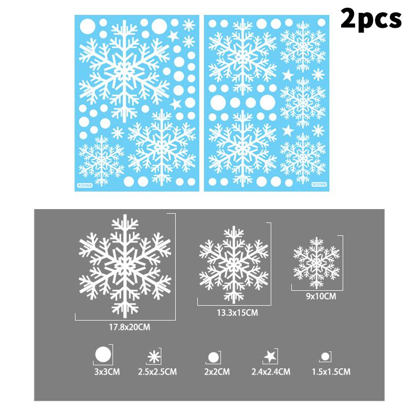 

Hot Sale Christmas Stickers Santa Claus Glass Doors And Windows Without Trace Static Cling Children S Room Christmas Decoration A2