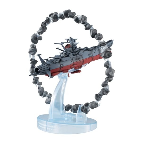 MegaHouse Cosmo Fleet Special Space Battleship Yamato 2202 Warriors of Love PVC Complete Figure Re with Asteroid Ring 160mm
