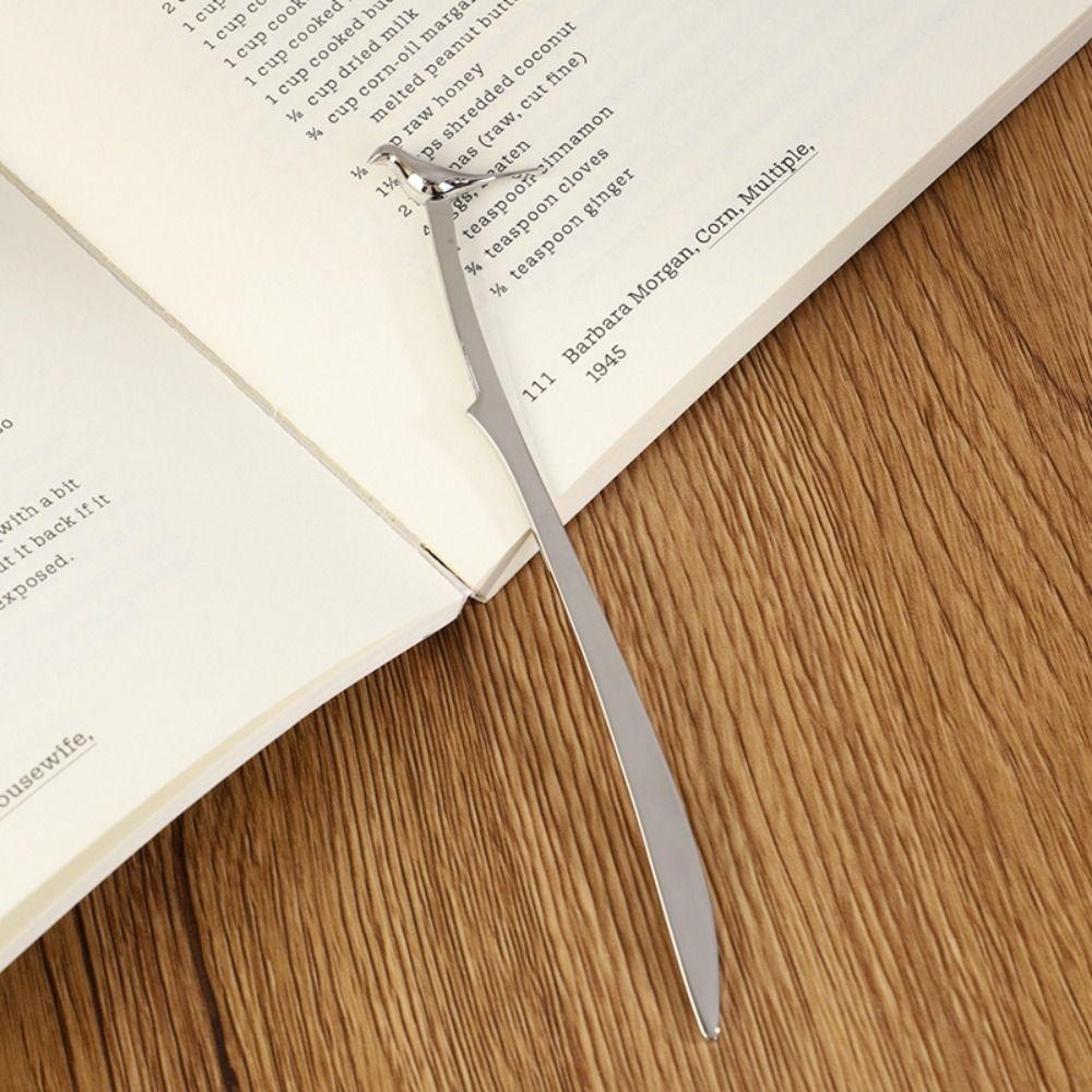 Creative Metal Alloy Bookmark Bird Shaped Student Stationery Book Clip Reading Assistant School Office Supplies Pagination Mark