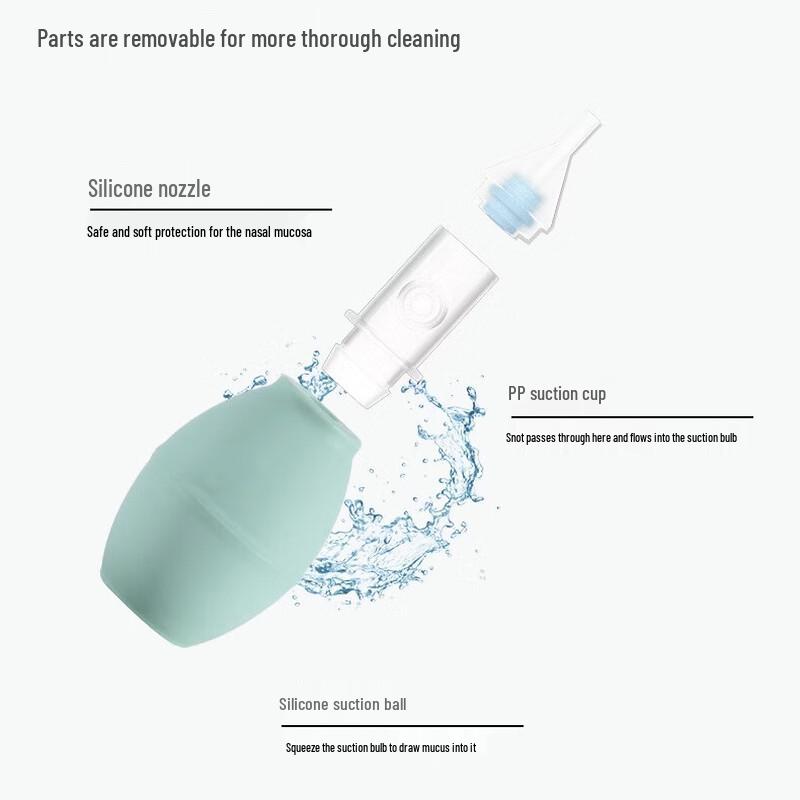 Barbie elephant Baby Nasal Aspirator with Cleaning Clip