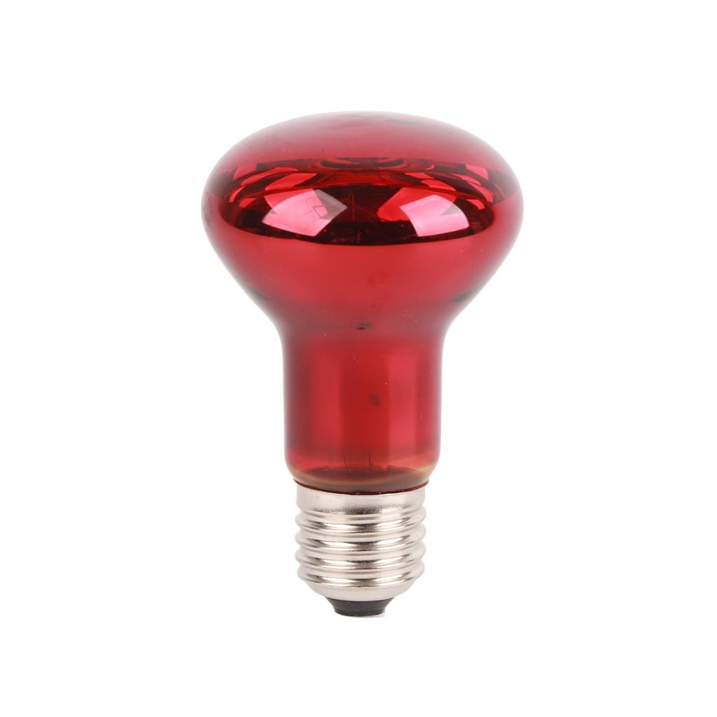 60W RS Infrared Reptile Heat Lamp Excellent 24 Hour Heat Source Red Heat Lamp Bulbs for Turtle Bearded Dragon Lizard