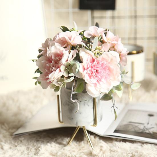 Modern False Camellia with Stem Colorfast DIY
