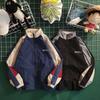 Giacca Uomo High Street Stampa Patchwork Giubbotti Antivento Donna Primavera Estate Sottile Moda Giubbotti College