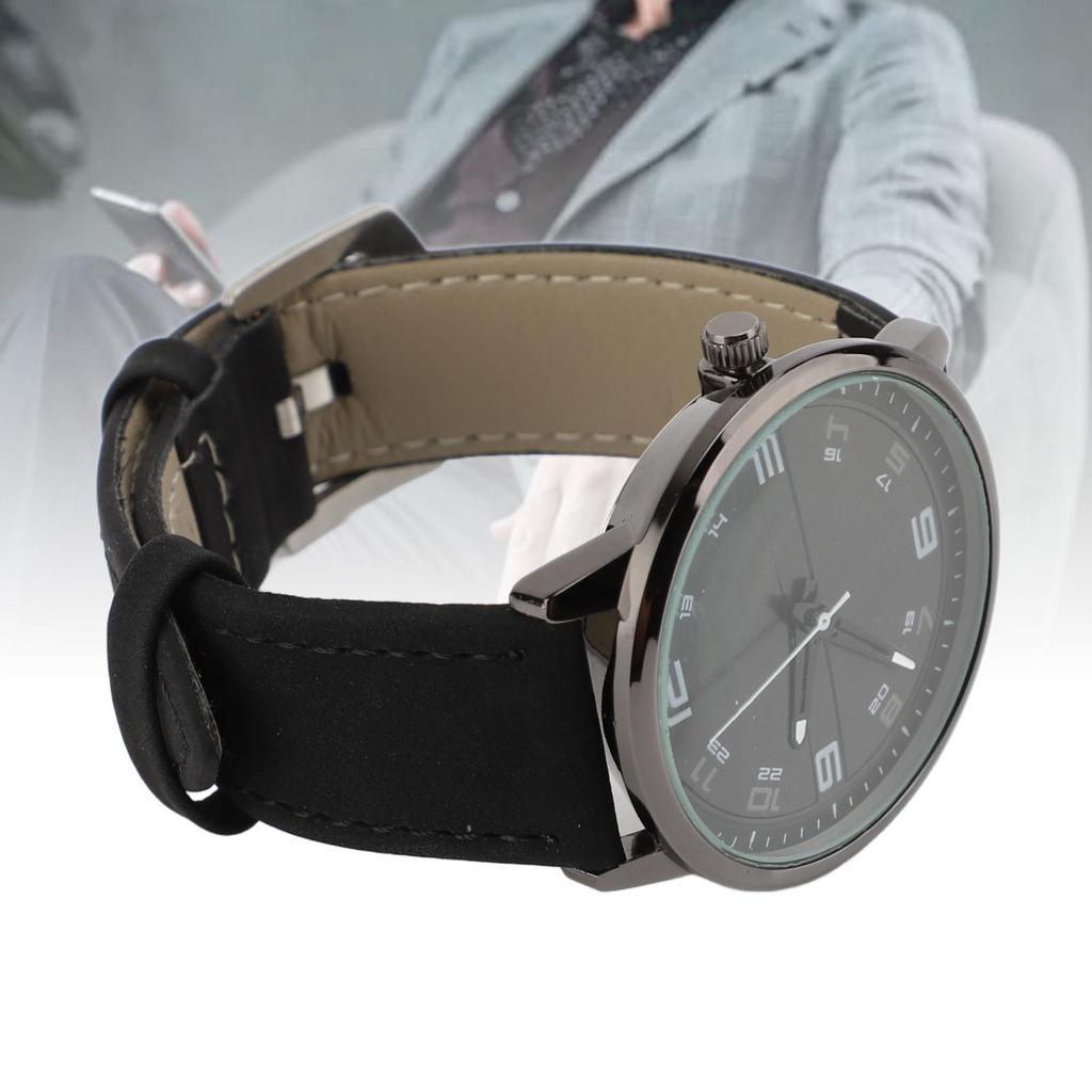 Ceas de Mână pentru Bărbați Casual Analog Cuarț Dată Minimalist Ceas Fashion cu Curea din Piele PU pentru Birou Afaceri