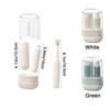 Portable 3 in 1 Travel Toothbrush Set Plastic Mouthwash Cup Toothpaste Storage Box  for Daily Use