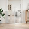 Vidaxl Foldable Pet Safety Gate, 2 Panels, White, 160Cm
