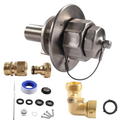 Heavy Duty Stainless Steel Motorhome Water Fill Check Valves Prevents Reverse Flow And Pump Damage Suitable For Campers