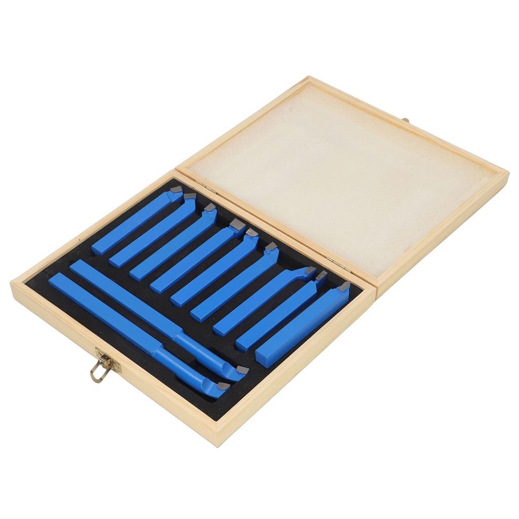 11Pcs 12*12mm Lathe Tools Carbide Tipped Welding Milling Cutting Turning Tool Set