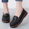 Women Black Moccasins Driving Shoes Flats White Casual Nurse Loafers Grey Minimalist Maternity Shoes Large Size