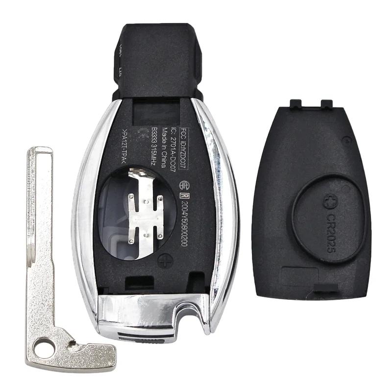 1PCS No logo 2/3/4 Buttons Remote Smart Car Key 433MHz BGA Style for MB Mercedes BENZ C E S Supports Original NEC BGA F