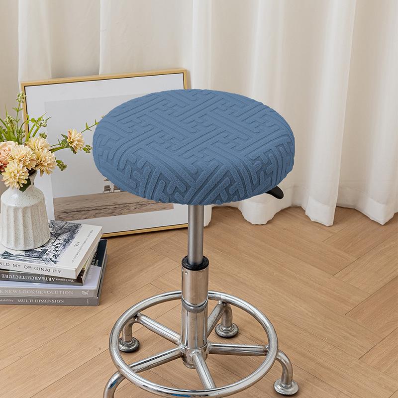 Round Chair Cover Half-pack Stool Cover Beauty Salon Swivel Chair Cover Bar Stool Cushion Lift Protection Cover