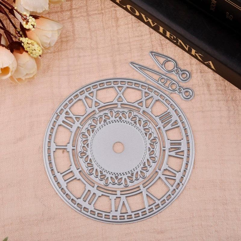Clock Metal Cutting Dies Watch Frames Cut Die Mold Scrapbook Paper Craft Knife Mould Blade Punch Stencil Stamps and Dies