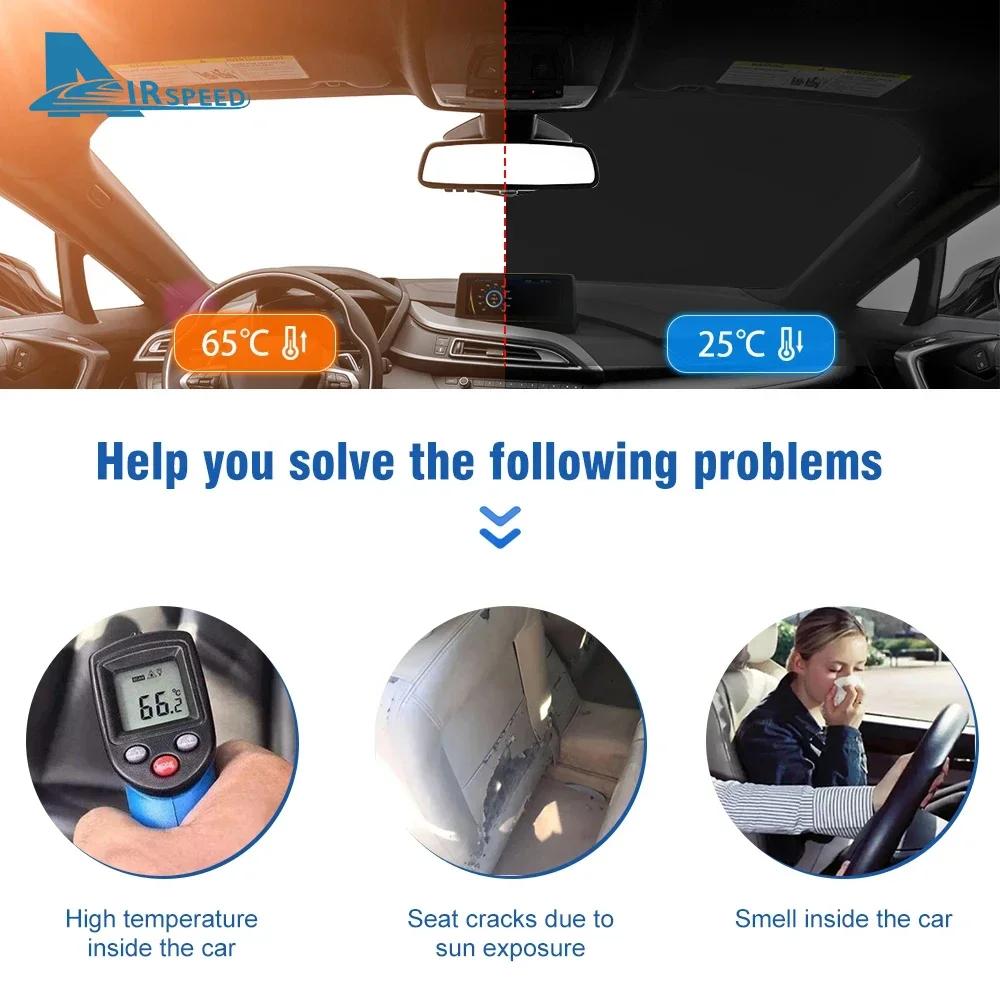 Windshield Sun Shade for MG 4 EV 2022-2024 Foldable Sunscreen Blocks UV Rays Keeps Interior Cool