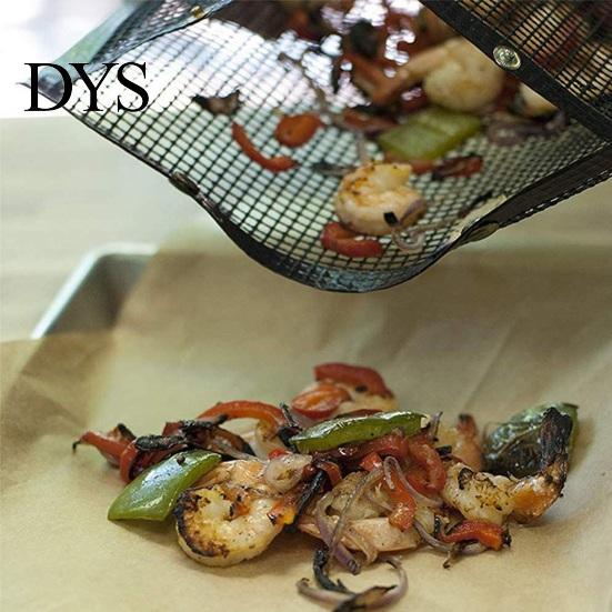 BBQ Mesh Bag Grill Non-stick Reusable Outdoor Heat-Resistant 500 Degrees Fahrenheit Grilling Accessories for Vegetables Meats Gas Charcoal Smokers
