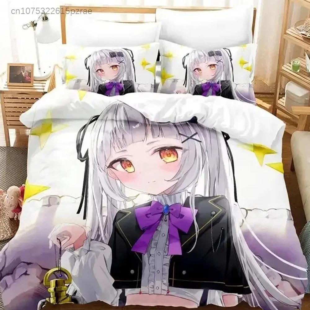 New Murasaki Shion Bedding Set 3D Printed Suitable For Bedroom Duvet Cover Set With Pillowcases Kids Home Textile