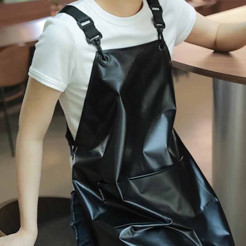 Easy To Clean TPU Kitchen Apron With Waterproof Design Pinny Protections For Chefs And Home Cooks