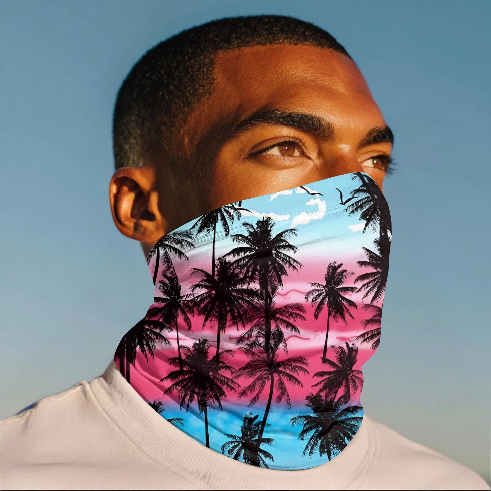 

Уличный солнцезащитный козырек Велосипедная маска Анти-ультрафиолетовая бандана Солнцезащитный шарф для шеи One Size розовый