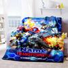 Transformers Fans (2) Customize Text Blanket Throw Customizable Blanket Soft & Cozy Perfect for Chair Livingroom Home Decor Bed All-Season Use