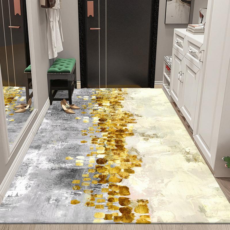 Retro Geometric Style Living Room Carpet Modern Minimalist Bedroom Bedside Carpet