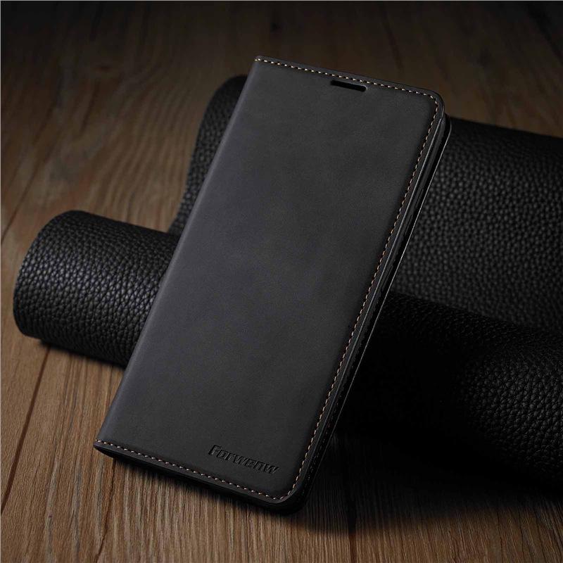 Samsung S25 Flip Phone Lederhülle: S24 Ultra Magnetischer Kartensteckplatz Ständer Schutzhülle A17 Hautgefühl.