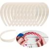 20pcs 1 Inch Plain Blank White Plastic Headbands – No Teeth Hair Bands for Women, Ideal for Jewelry Making, DIY Crafts, Small Business & Gift Giving