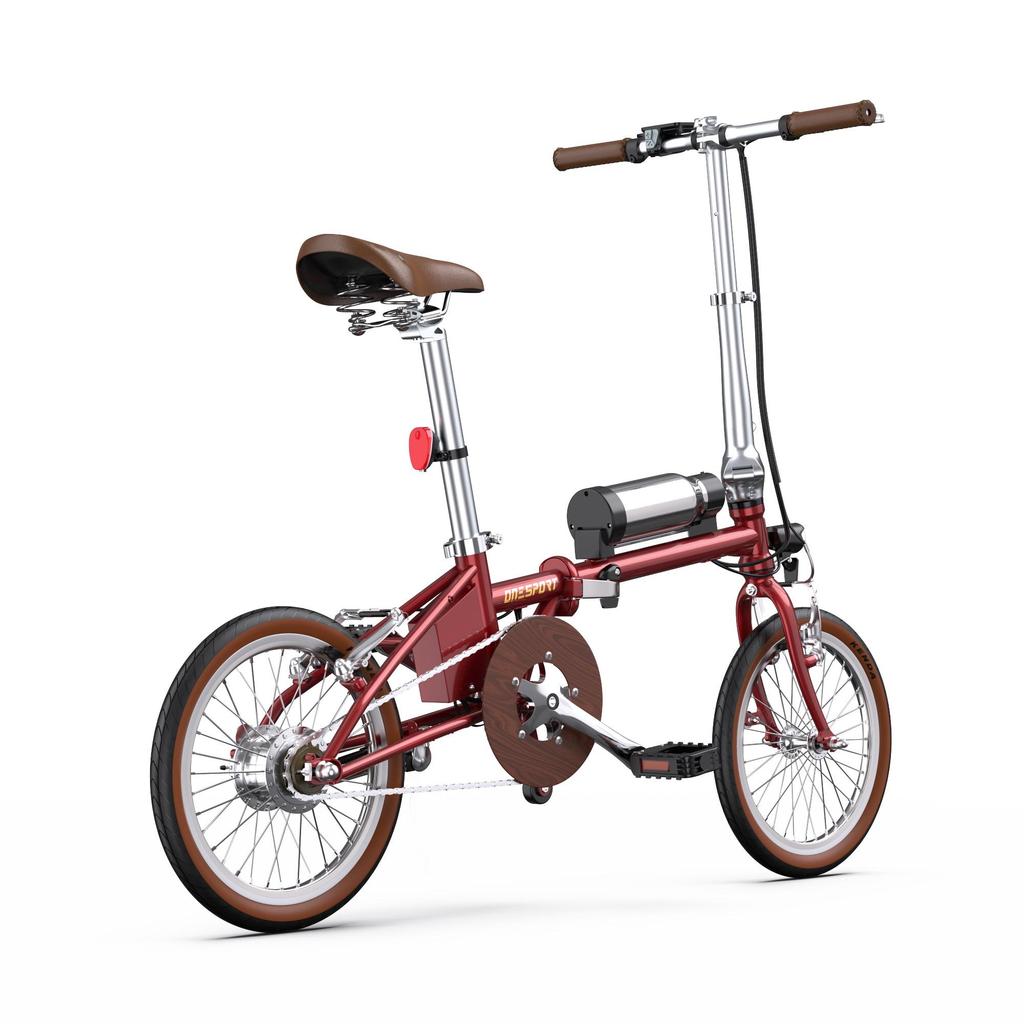 ONESPORT OT02 Electric Bicycle: 16-inch 250W Motor, Top Speed 25 Km/h, 36V 5.2AH, Maximum Range 25 Km